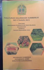 PERATURAN KALURAHAN SUMBEREJO NOMOR 9 TH 2023 TENTANG APBKAL TA 2024